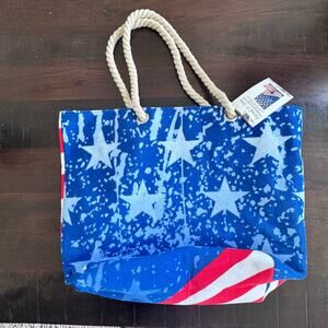 New SAND & SEA  Large Americana Beach Bag Tote